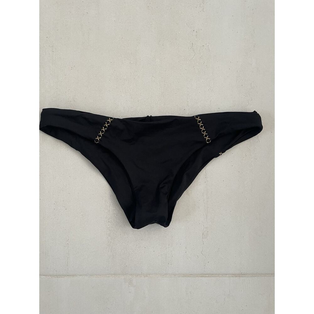 L Space Swim Hipster Bikini Bottom Gold Cross Stitch Beach Summer